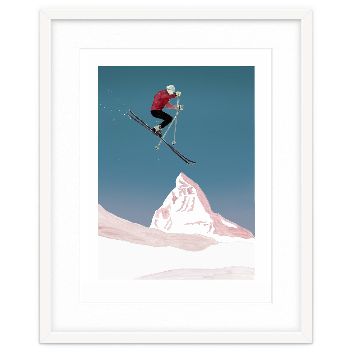 Mountain Love Skier