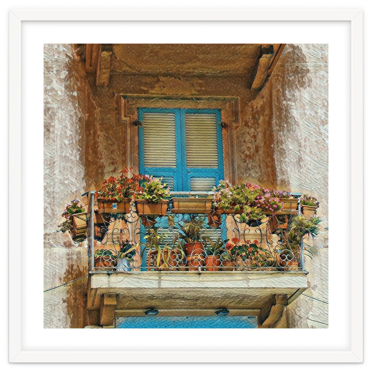 Flowered window in Venice