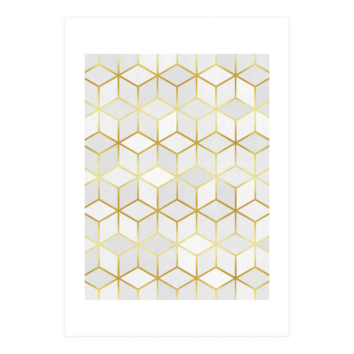 Colorful and golden pattern V (Print Only)