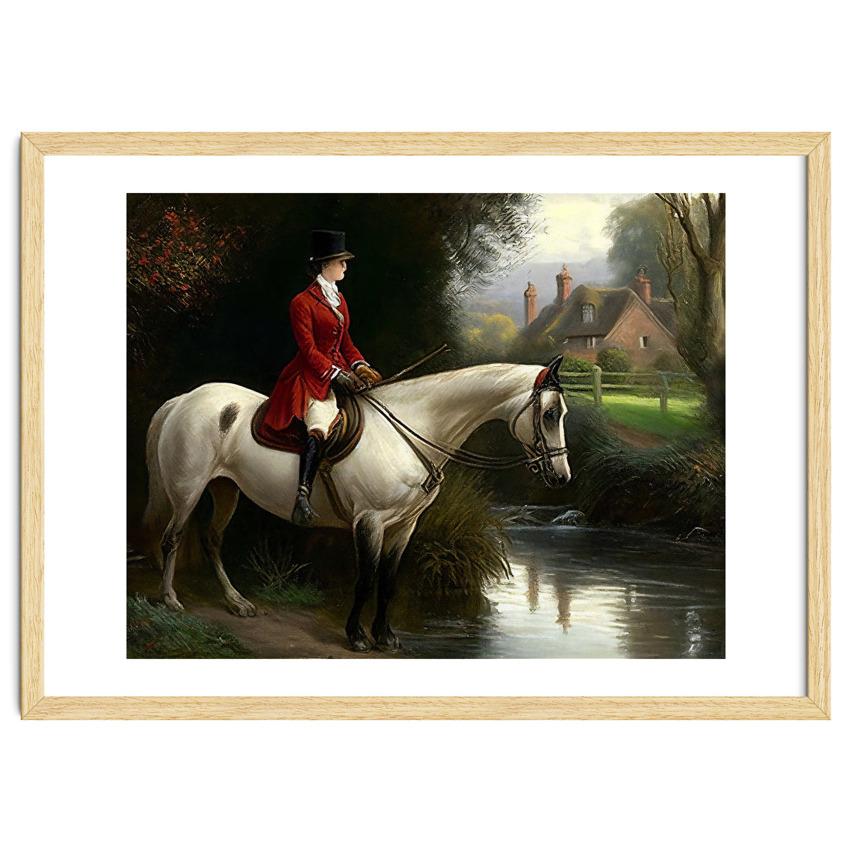 19th Century Countryside Oil Painting