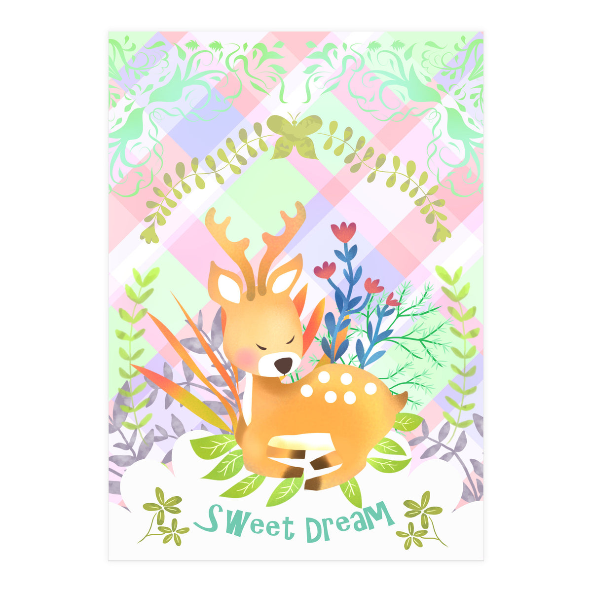 Sweet Dream Deer (Print Only)