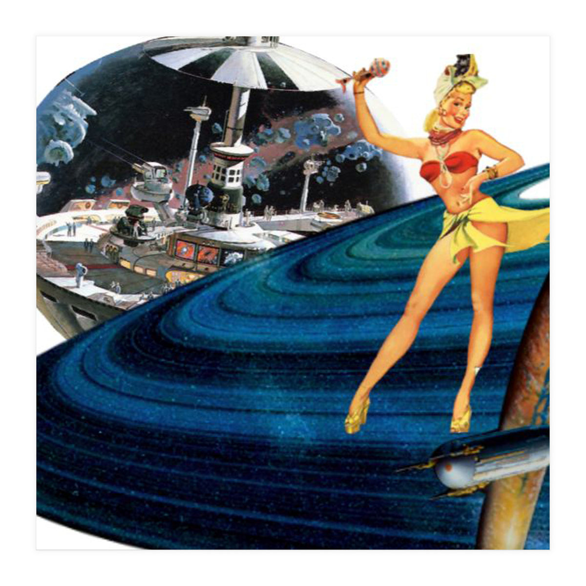 Dancer on Saturn Rings (Print Only)