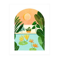 Lily Pond Landscape (Print Only)