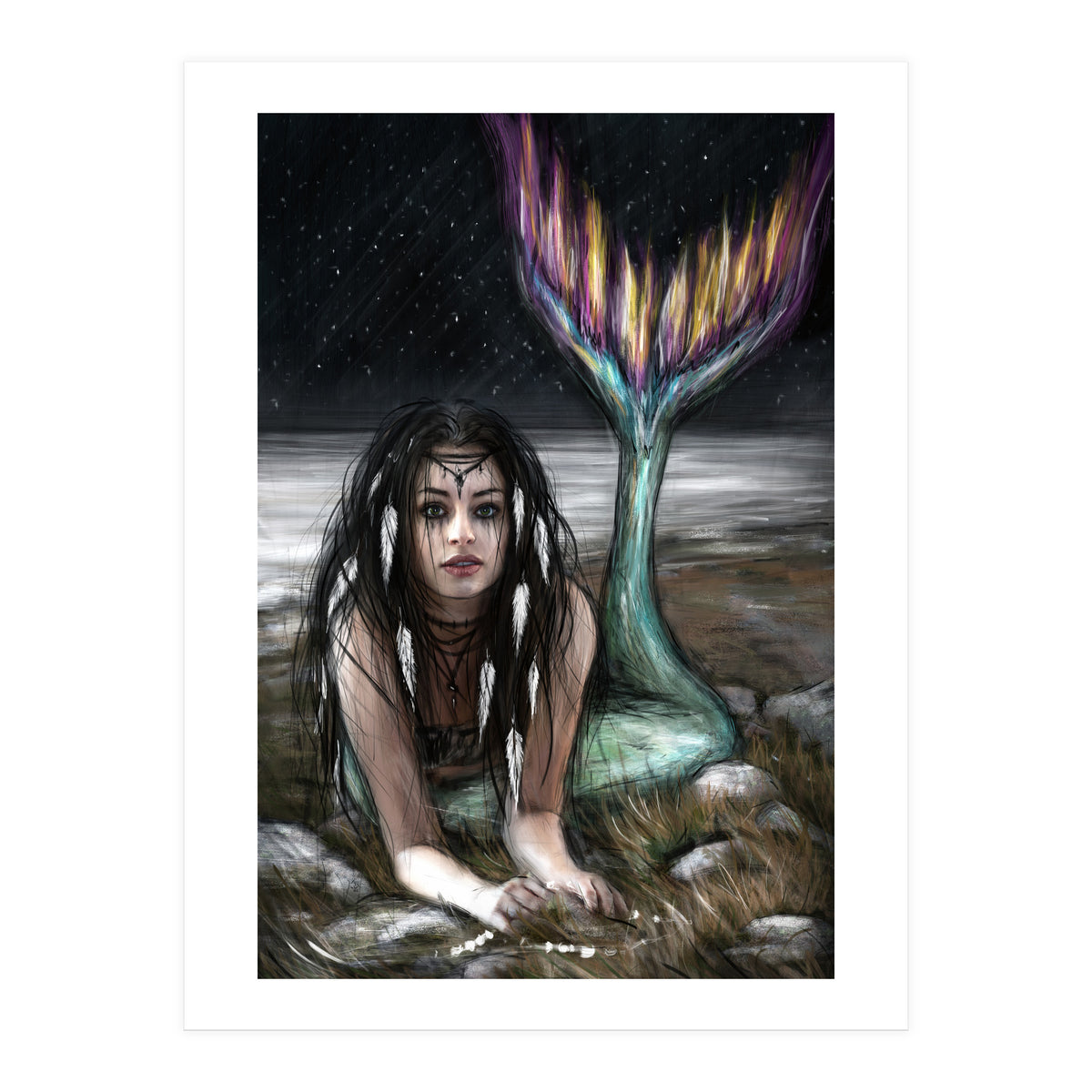 Starlight Mermaid (Print Only)