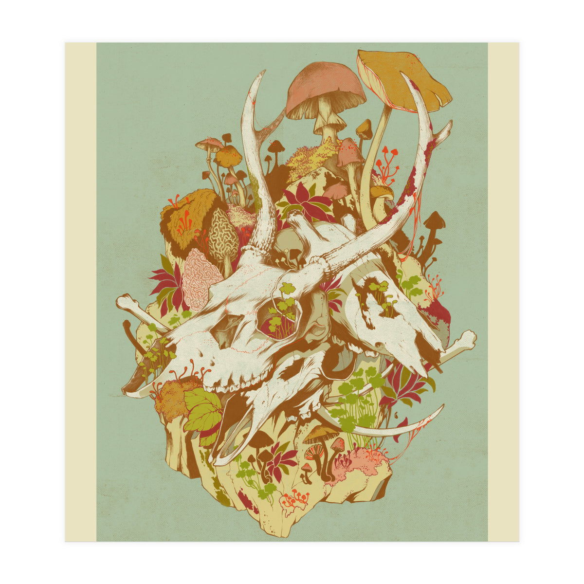 Skulls In Spring (Print Only)