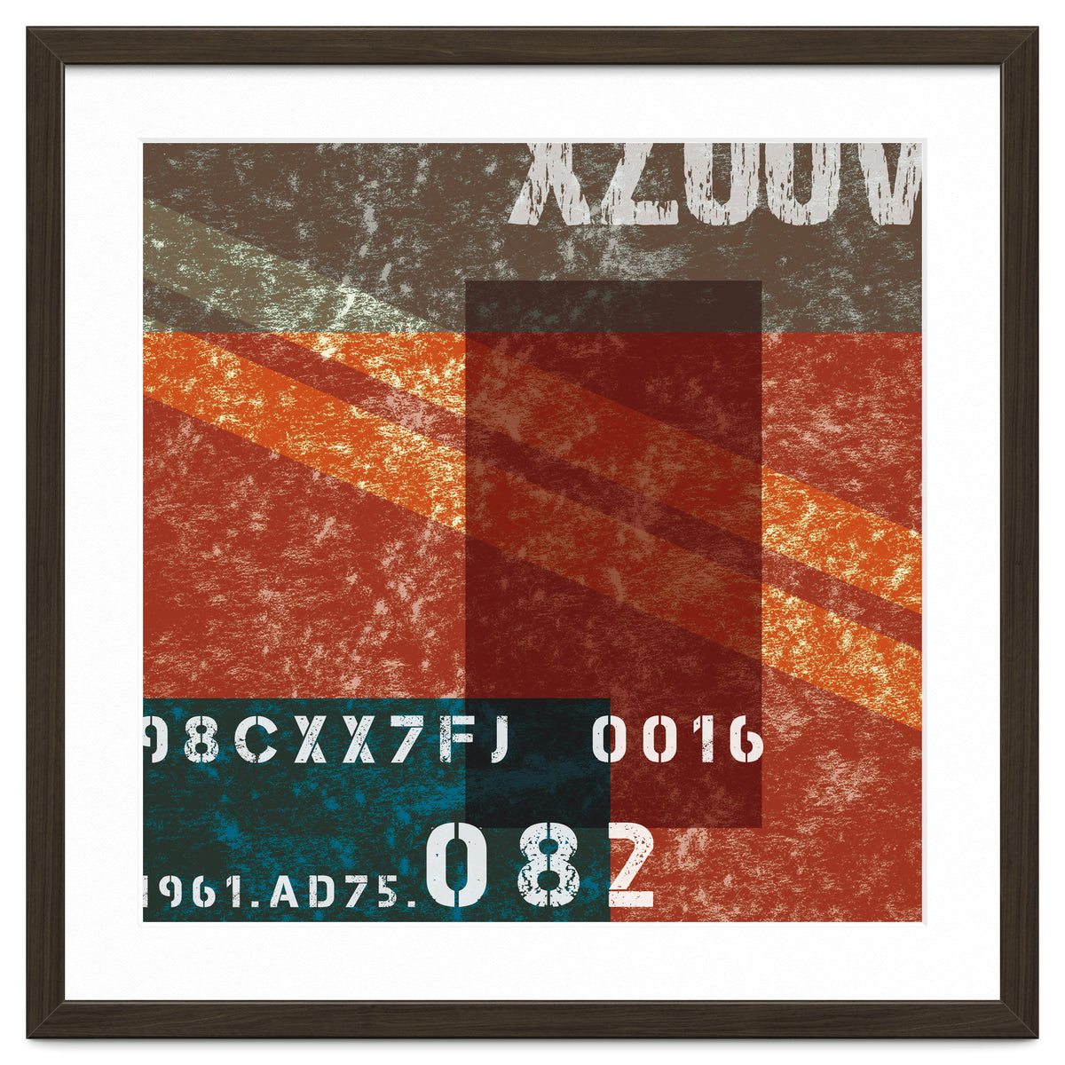 Abstract Industrial Red