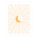 MOON IN LINES - GOLD (Print Only) thumbnail