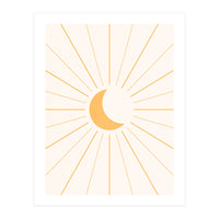 MOON IN LINES - GOLD (Print Only)