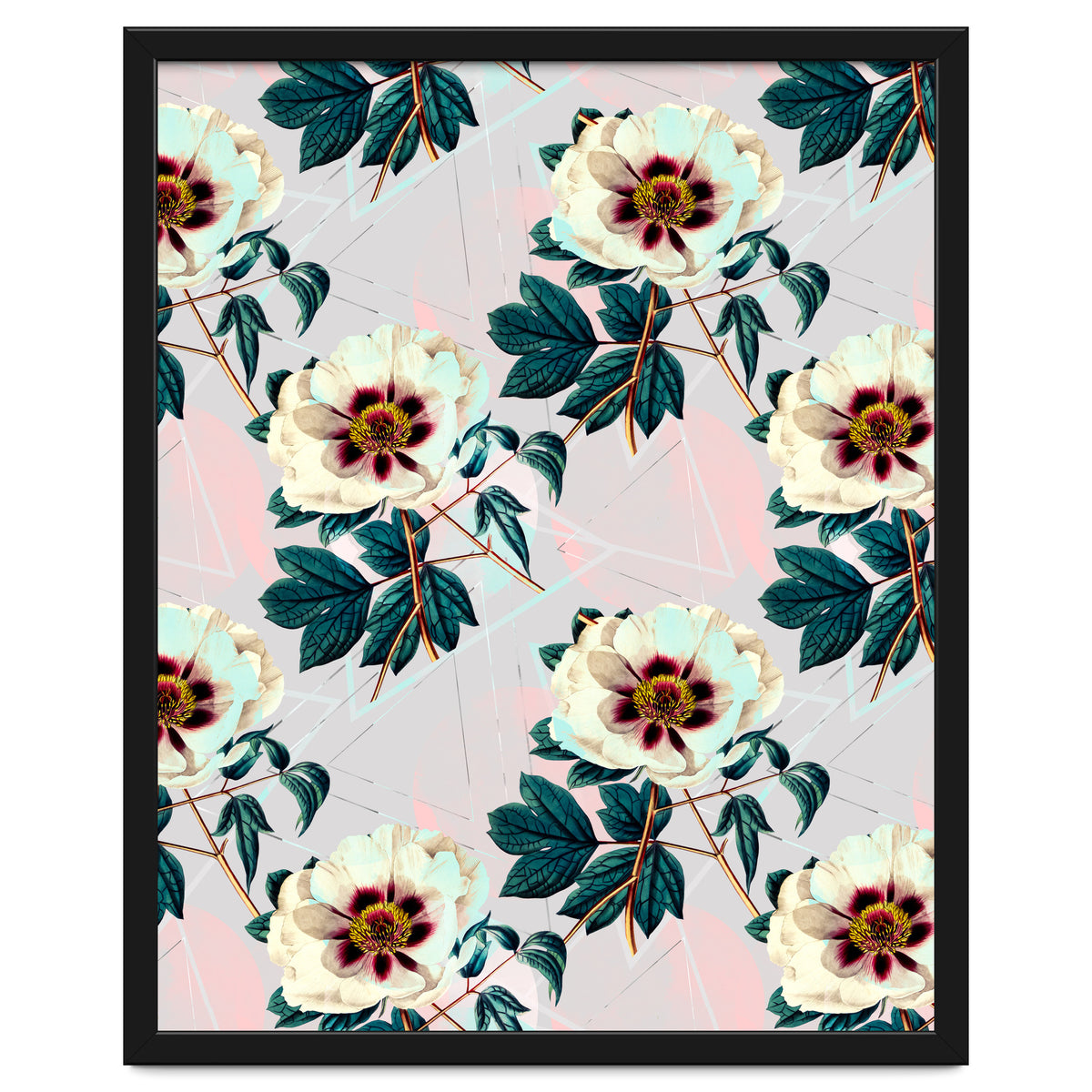 Flowery blooming with geometric