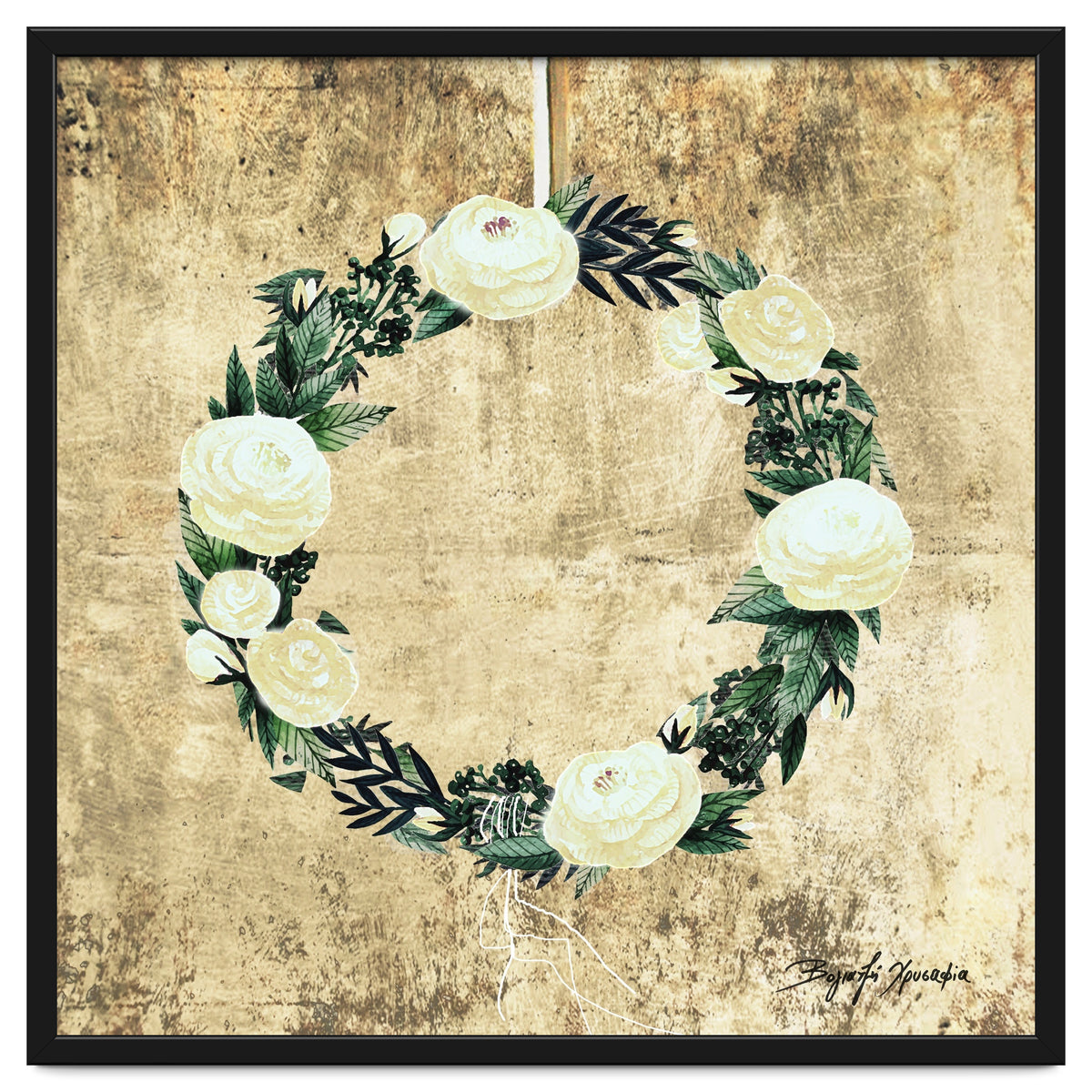 Wreath #White Flowers #Royal collection