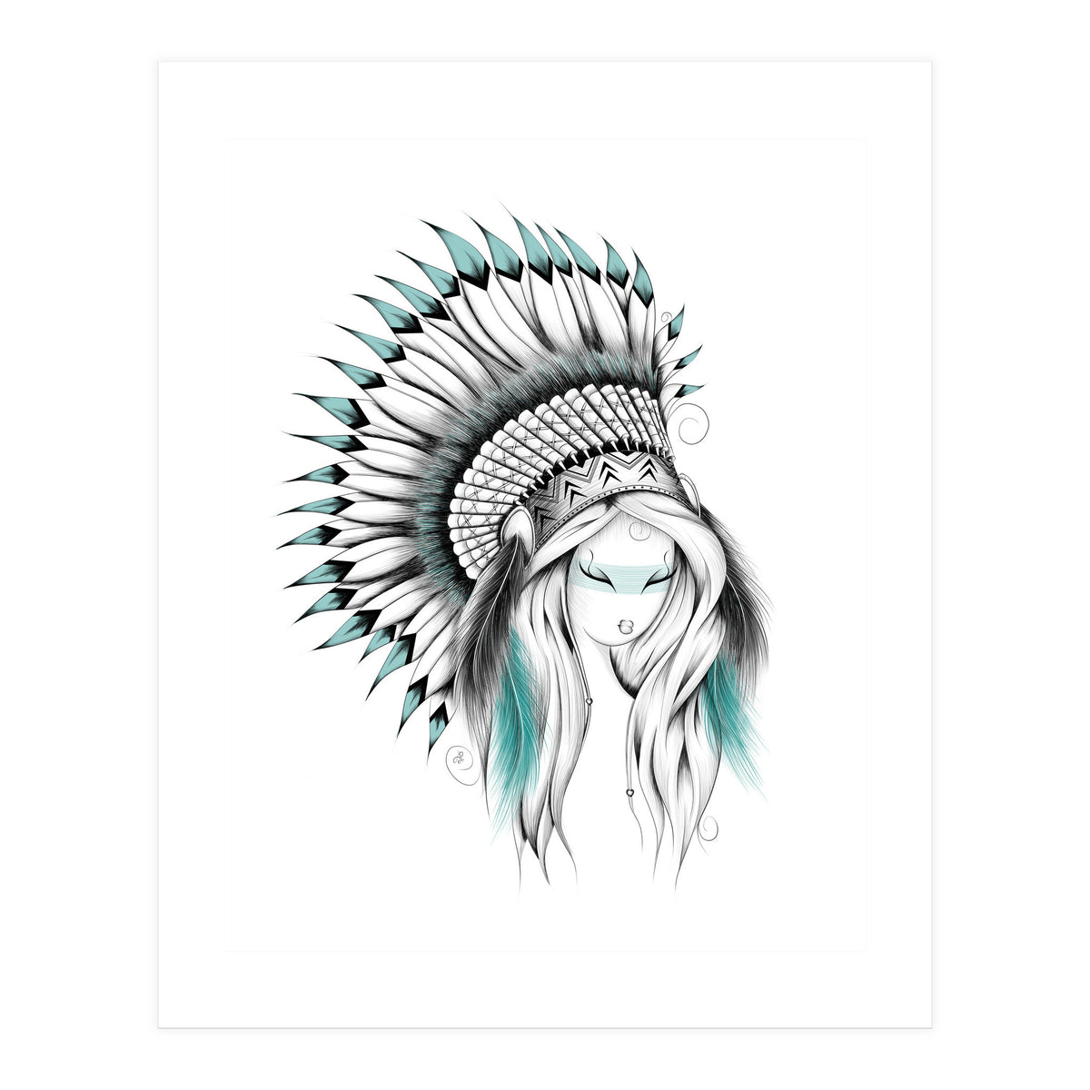 Indian Headdress (Print Only)