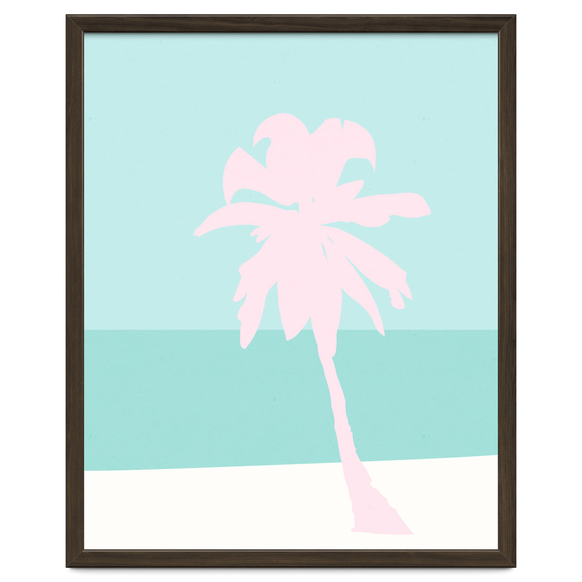 Minimal Palm Tree - Turquoise Coast