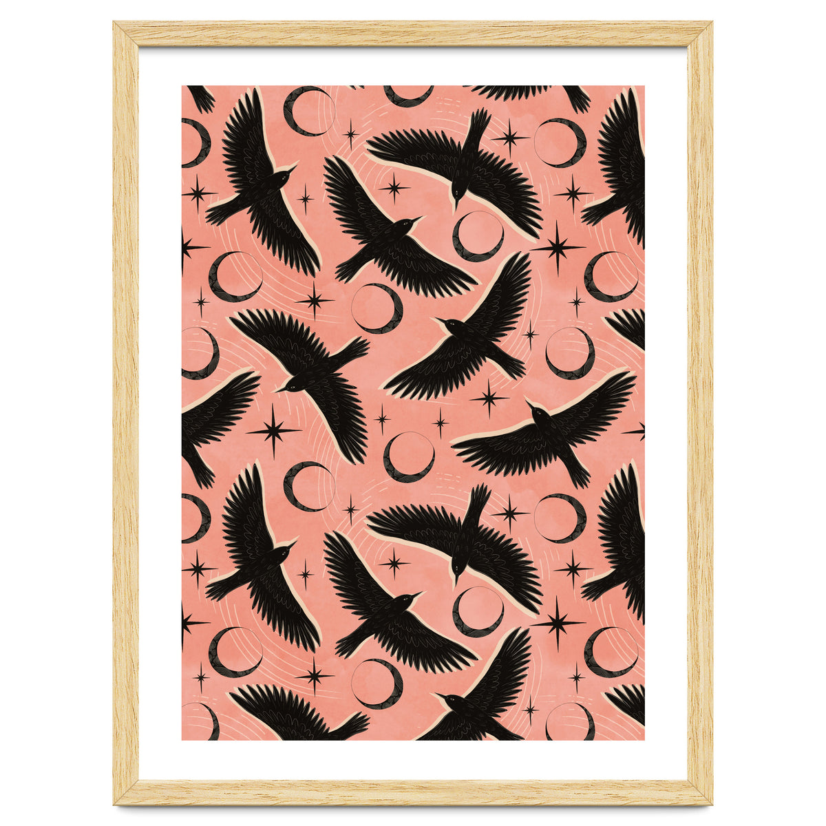 Black Birds With Moons