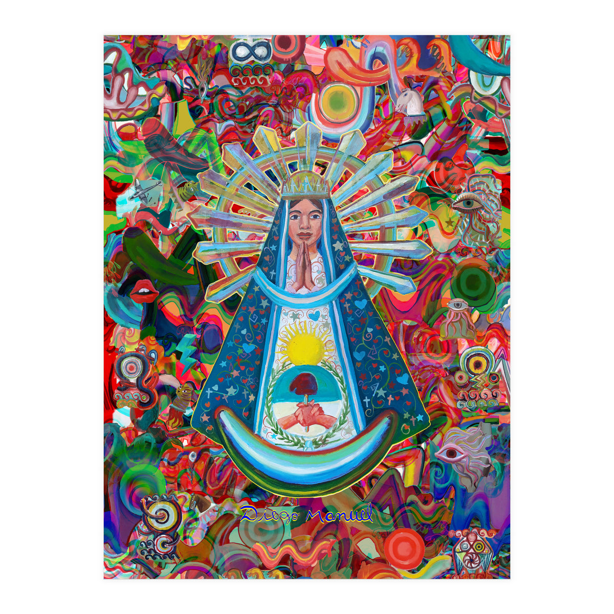 Virgen Y Graffiti 28 (Print Only)