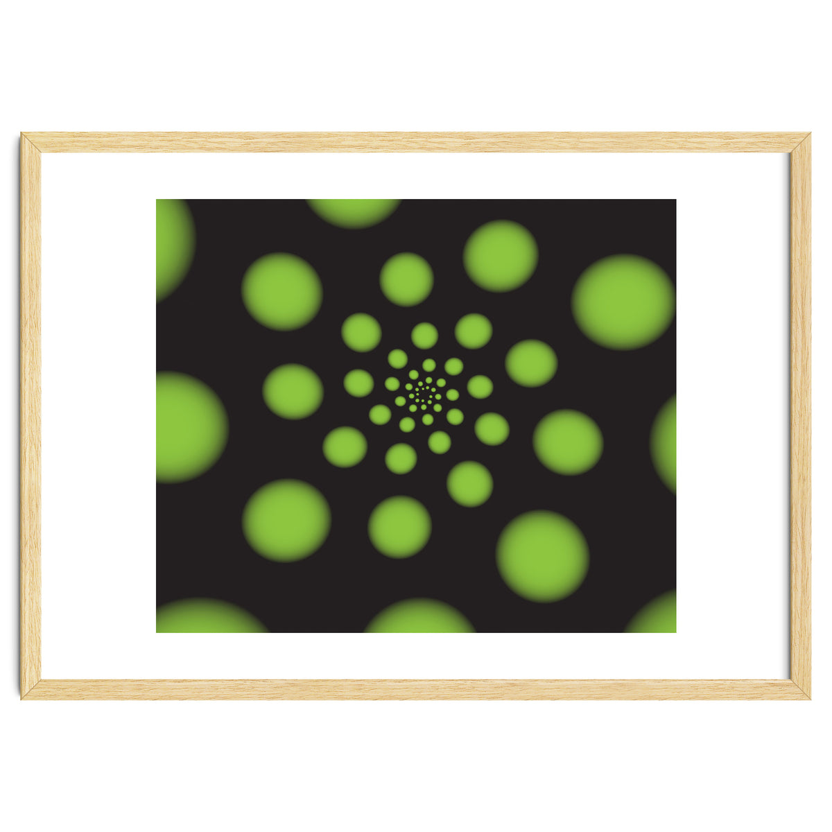 Green Spiral Dots