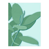 Minimal Rubber Tree Leaves - Greener Eden (Print Only) thumbnail