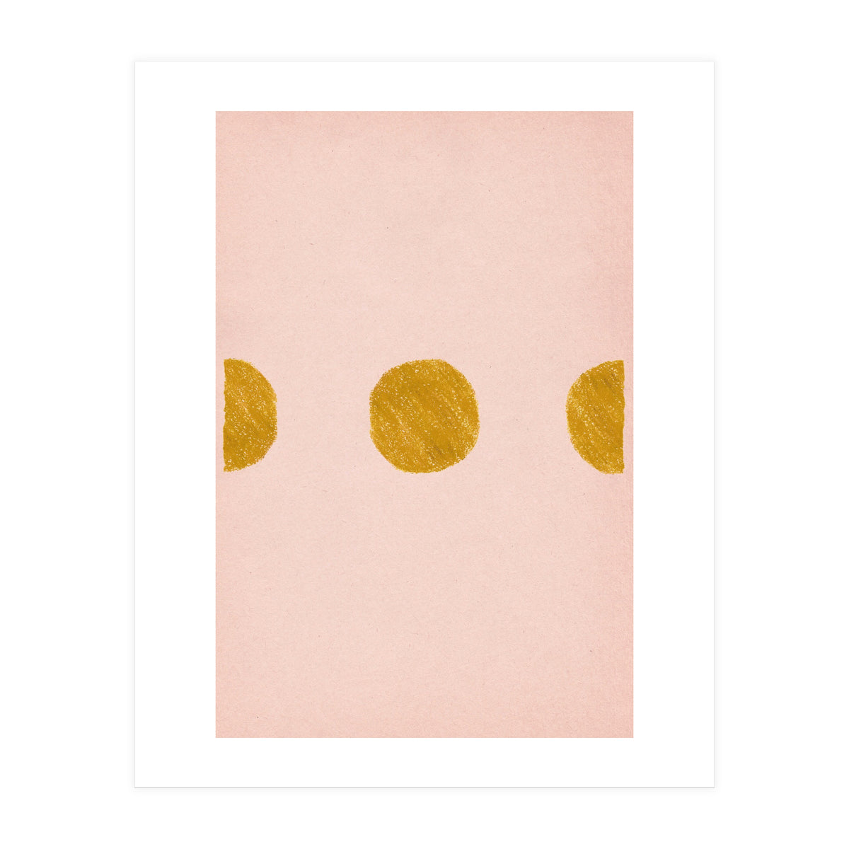 Pink and rust minimalist shapes (Print Only)