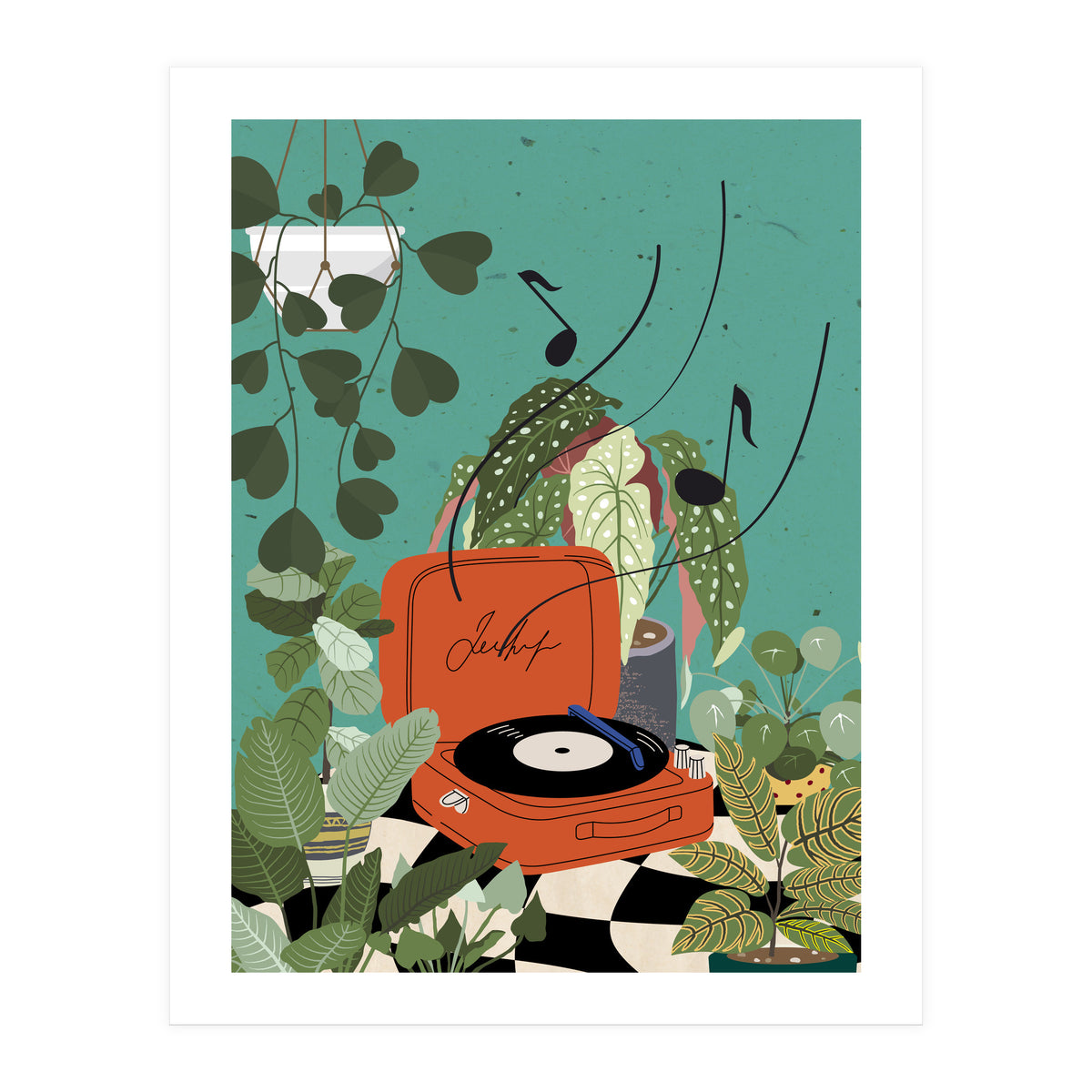 Vinyl Record Player (Print Only)