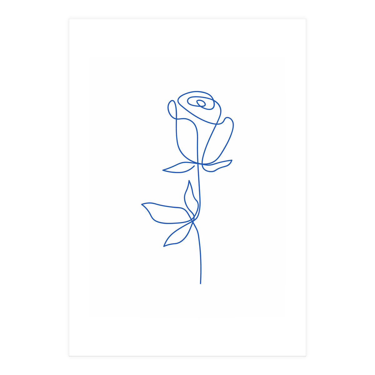 One Line Art Flower (Print Only)