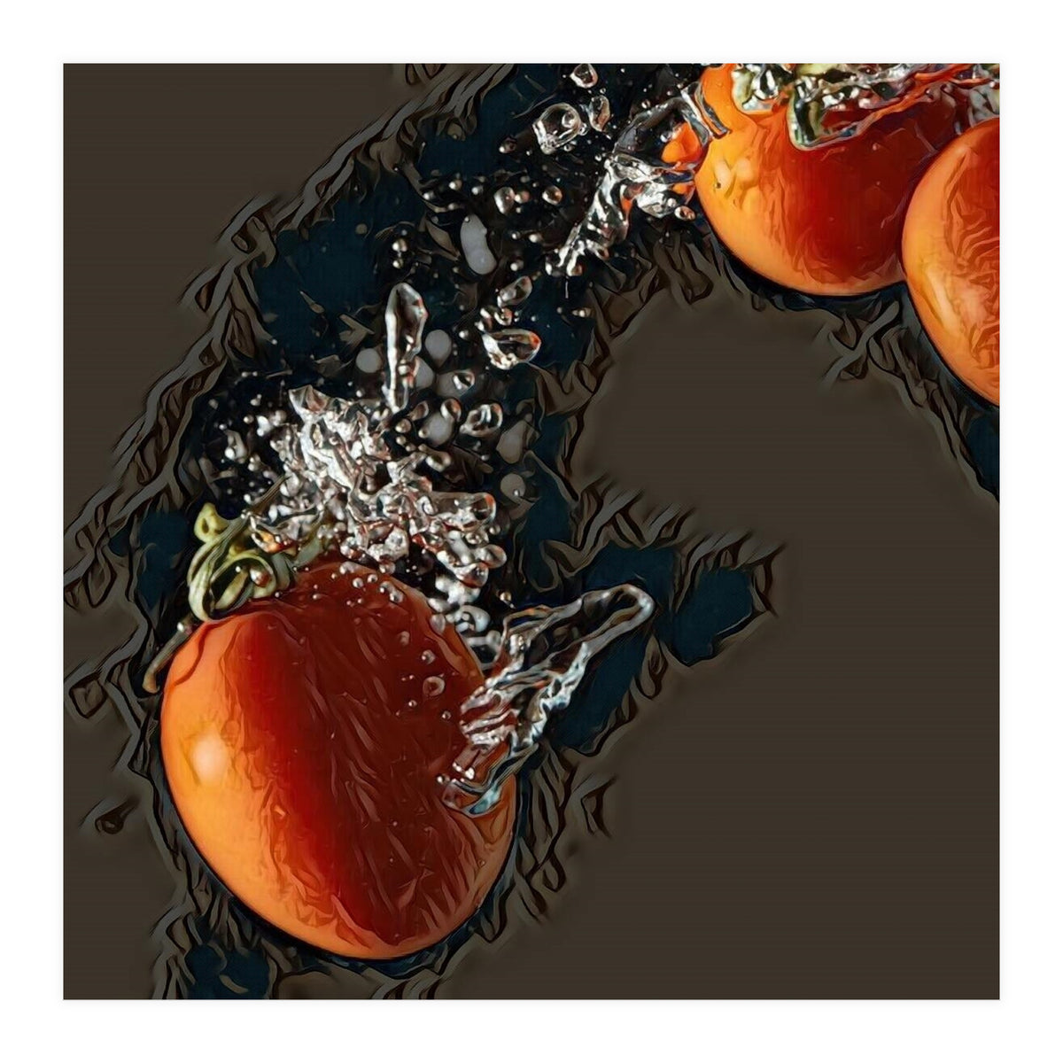 Fresh water tomatoes (Print Only)