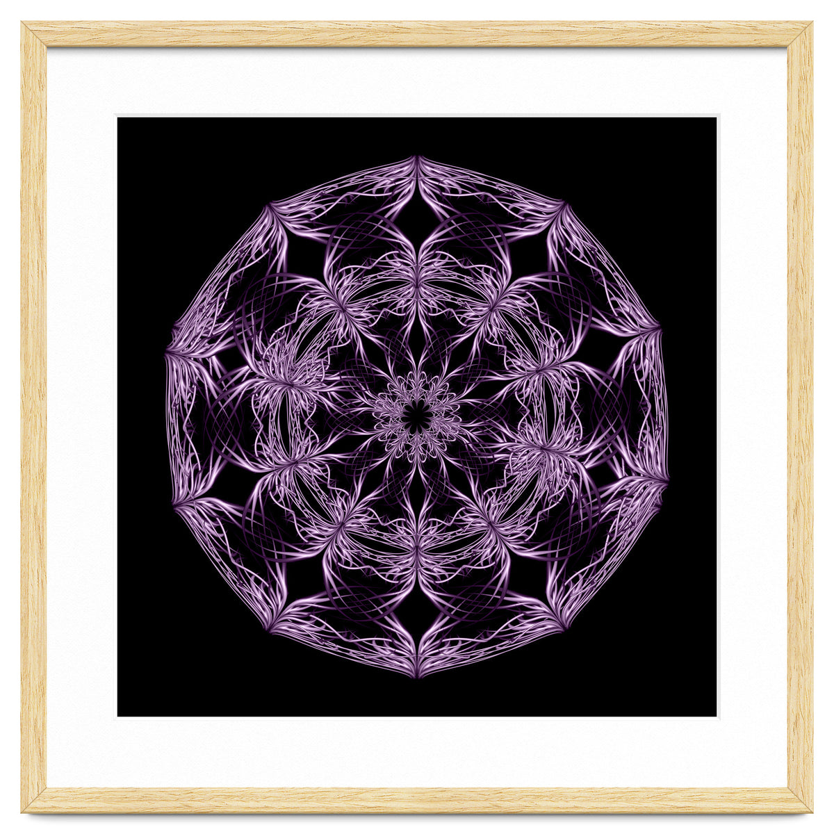 Mandala purple and black