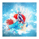 Floral Woodpecker In Winter (Print Only) thumbnail