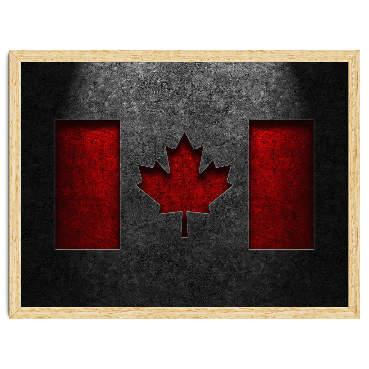 Canadian Flag Stone Texture