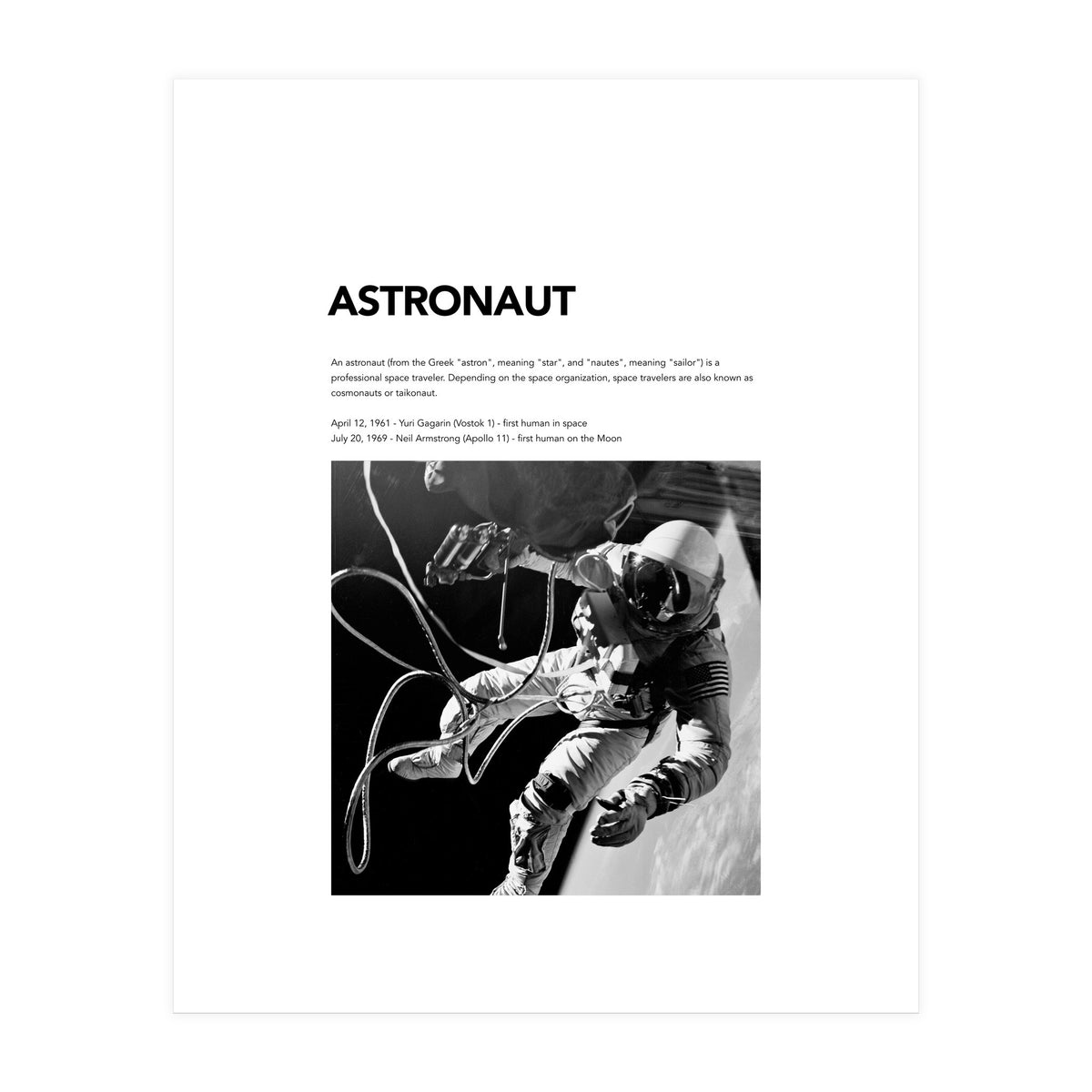 ASTRONAUT (Print Only)