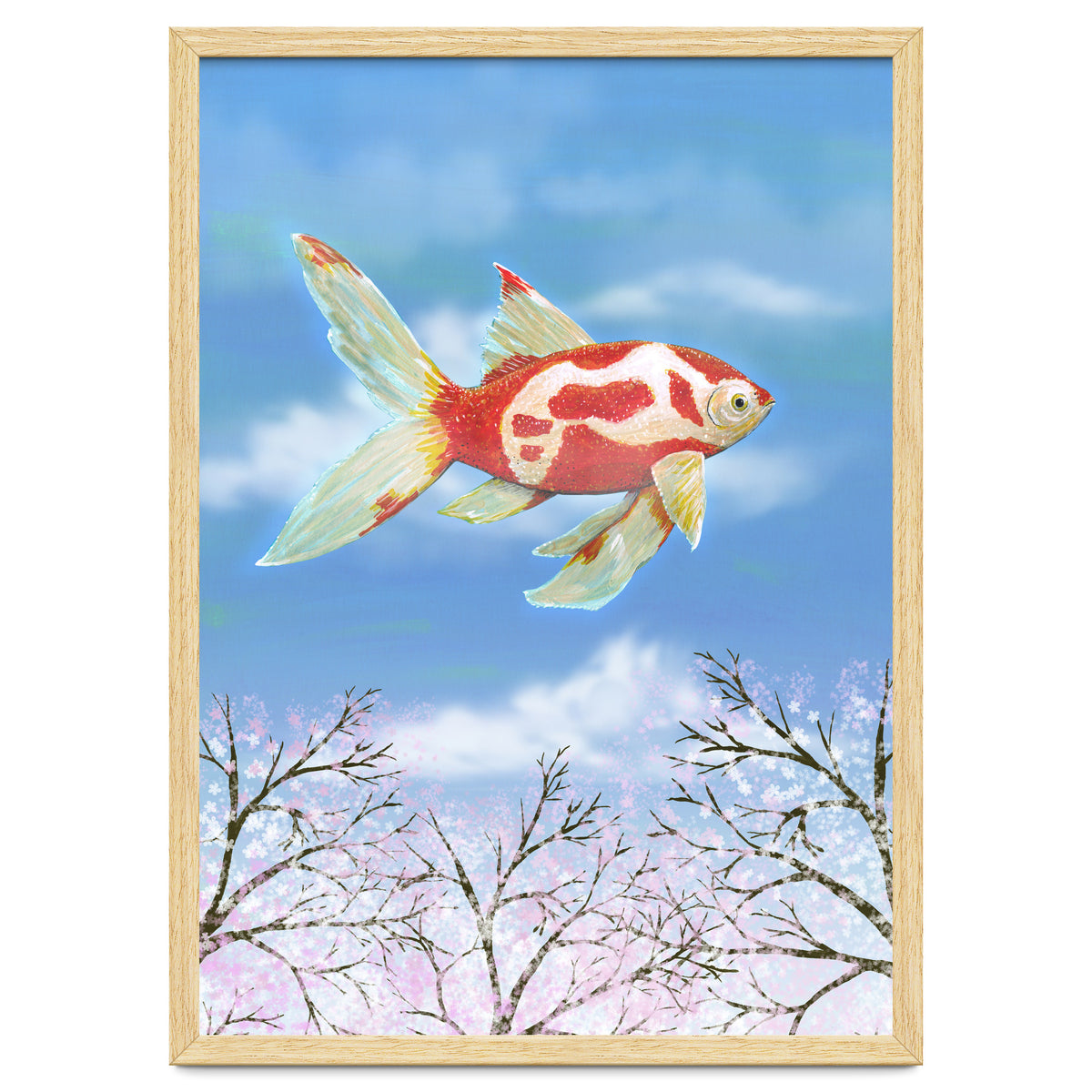 Flying goldfish
