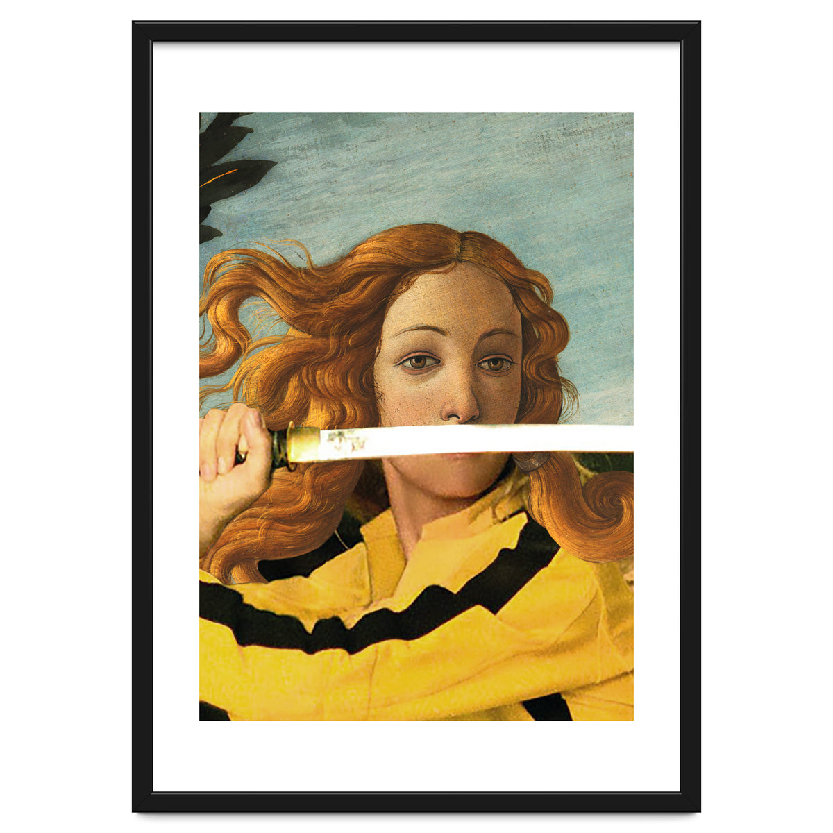 Venus of Sandro Botticelli and Beatrix Kiddo from Kill Bill