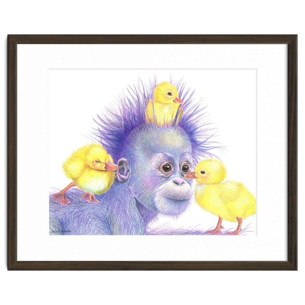 Purple Orangutan and Ducks