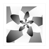 Abstract Black & White Floral (Print Only) thumbnail