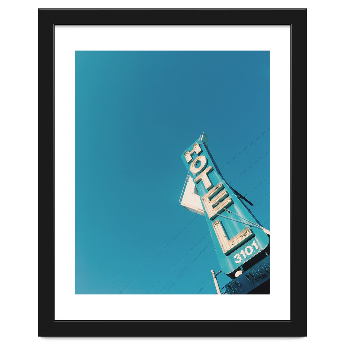 Hotel sign in California