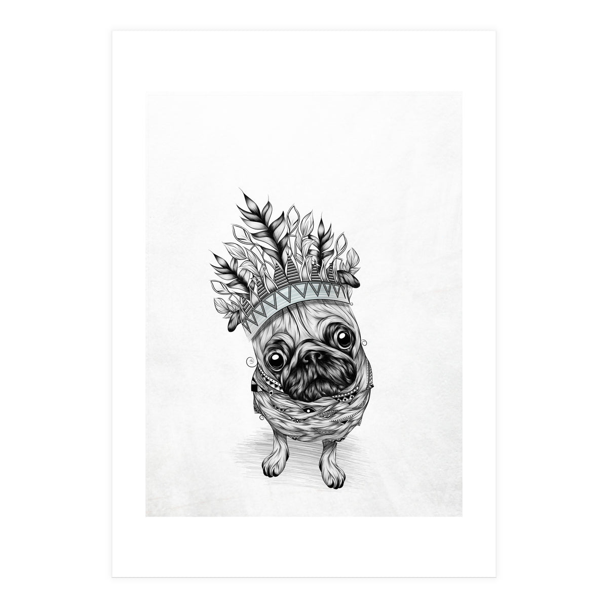 Indian Pug (Print Only)