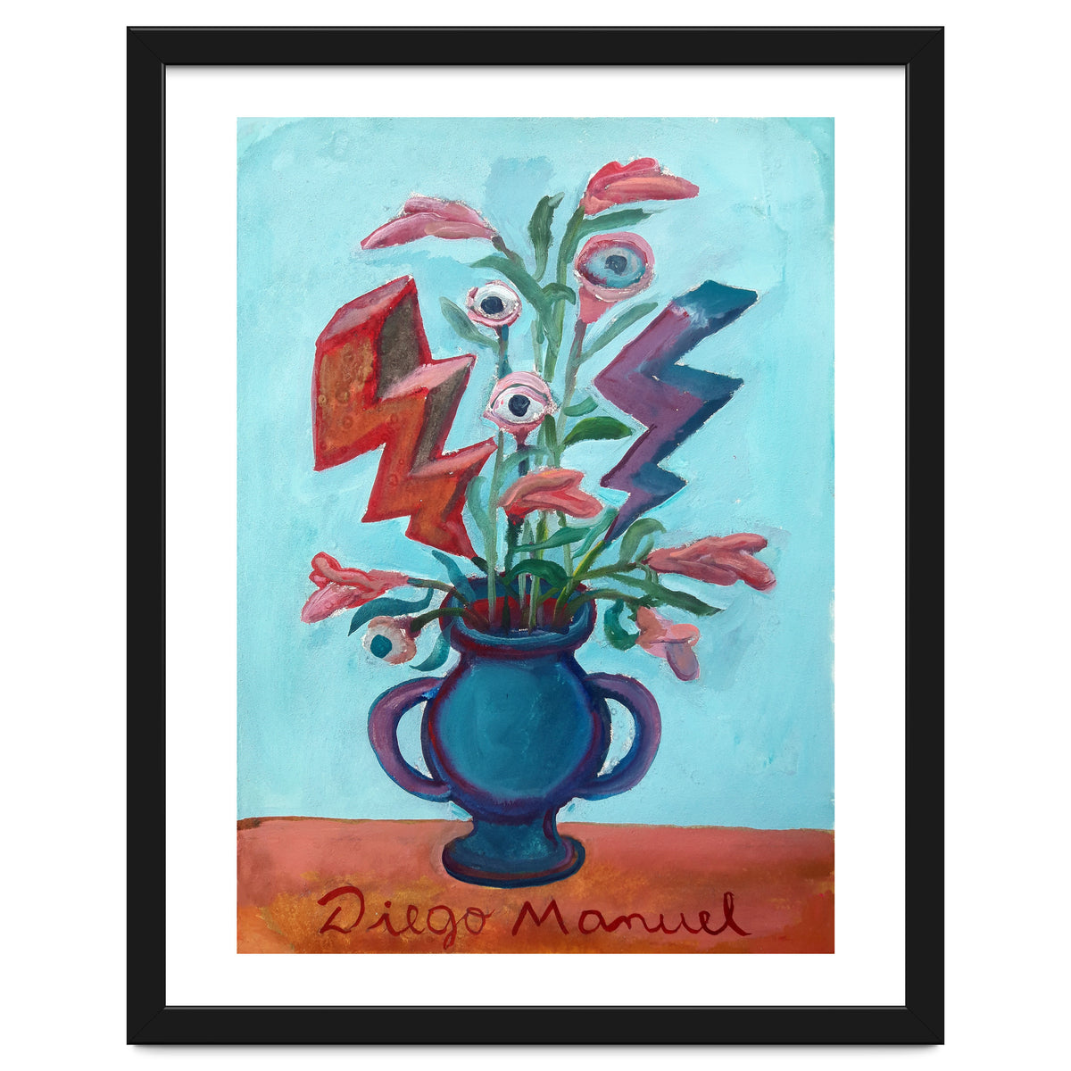 Florero Con Dos Rayos