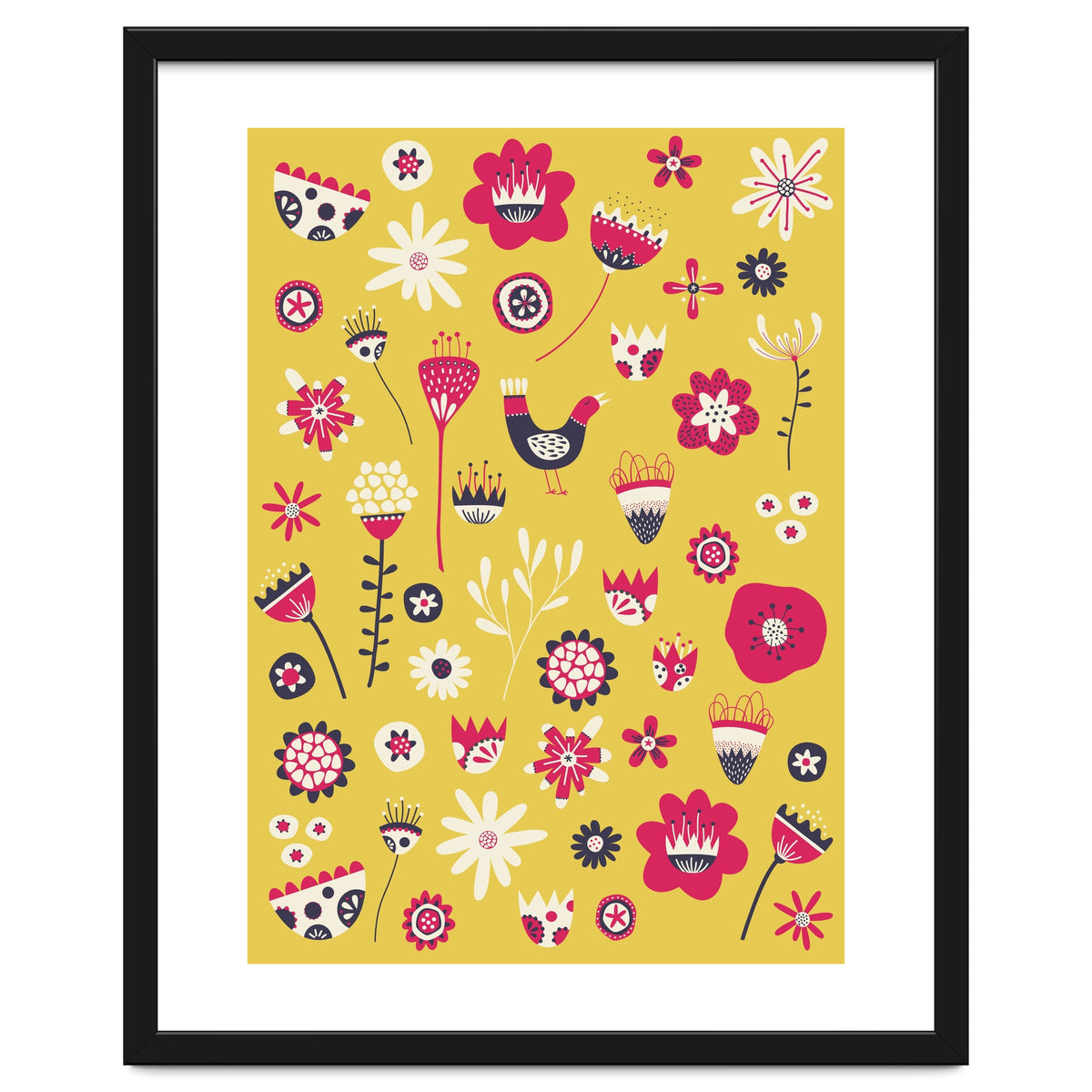 Spring Folk Floral Yellow