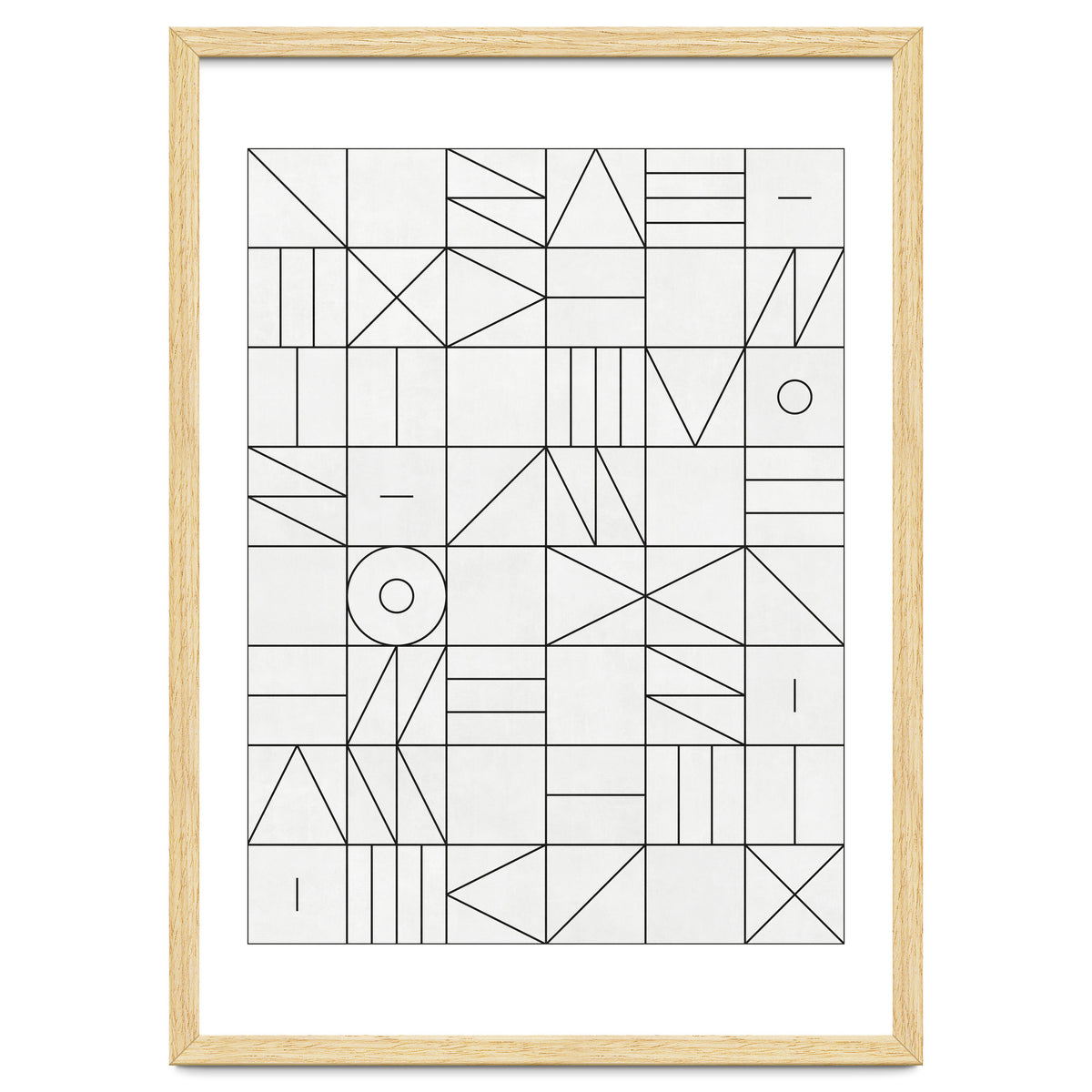 My Favorite Geometric Patterns No.1 - White