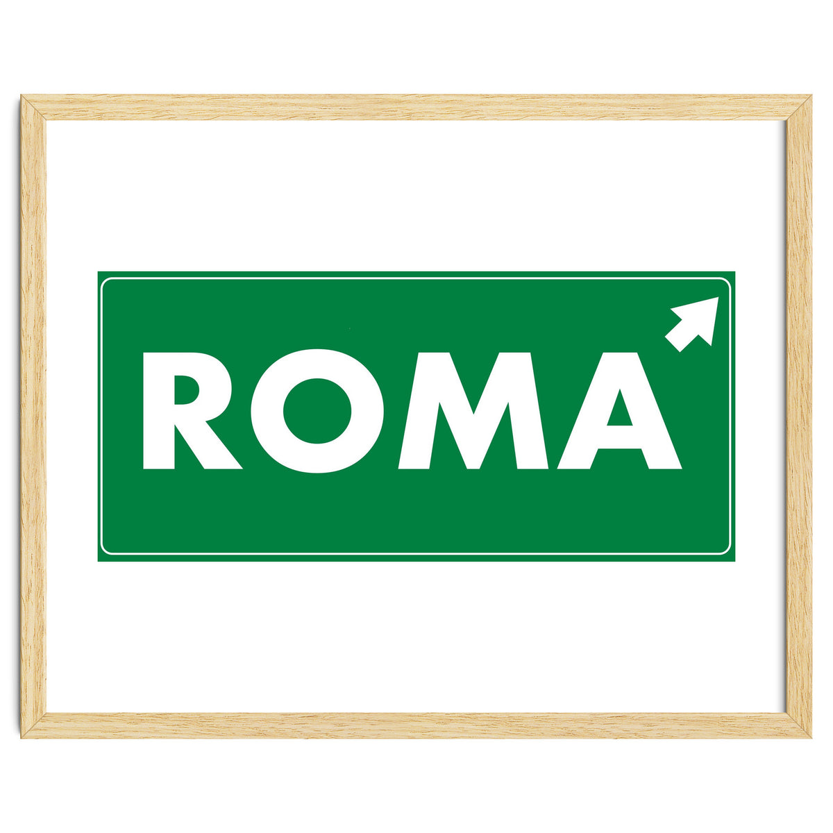 Let`s go to Roma, Italy! Road sign