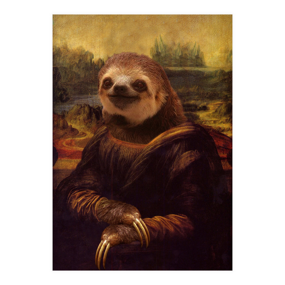 Sloth Mona Lisa (Print Only)
