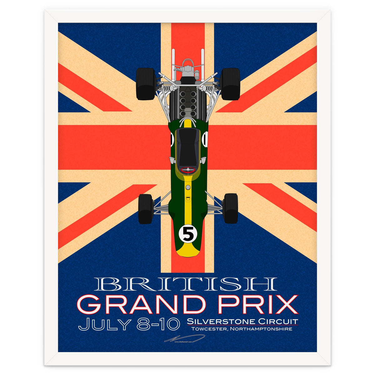 British Grand Prix poster