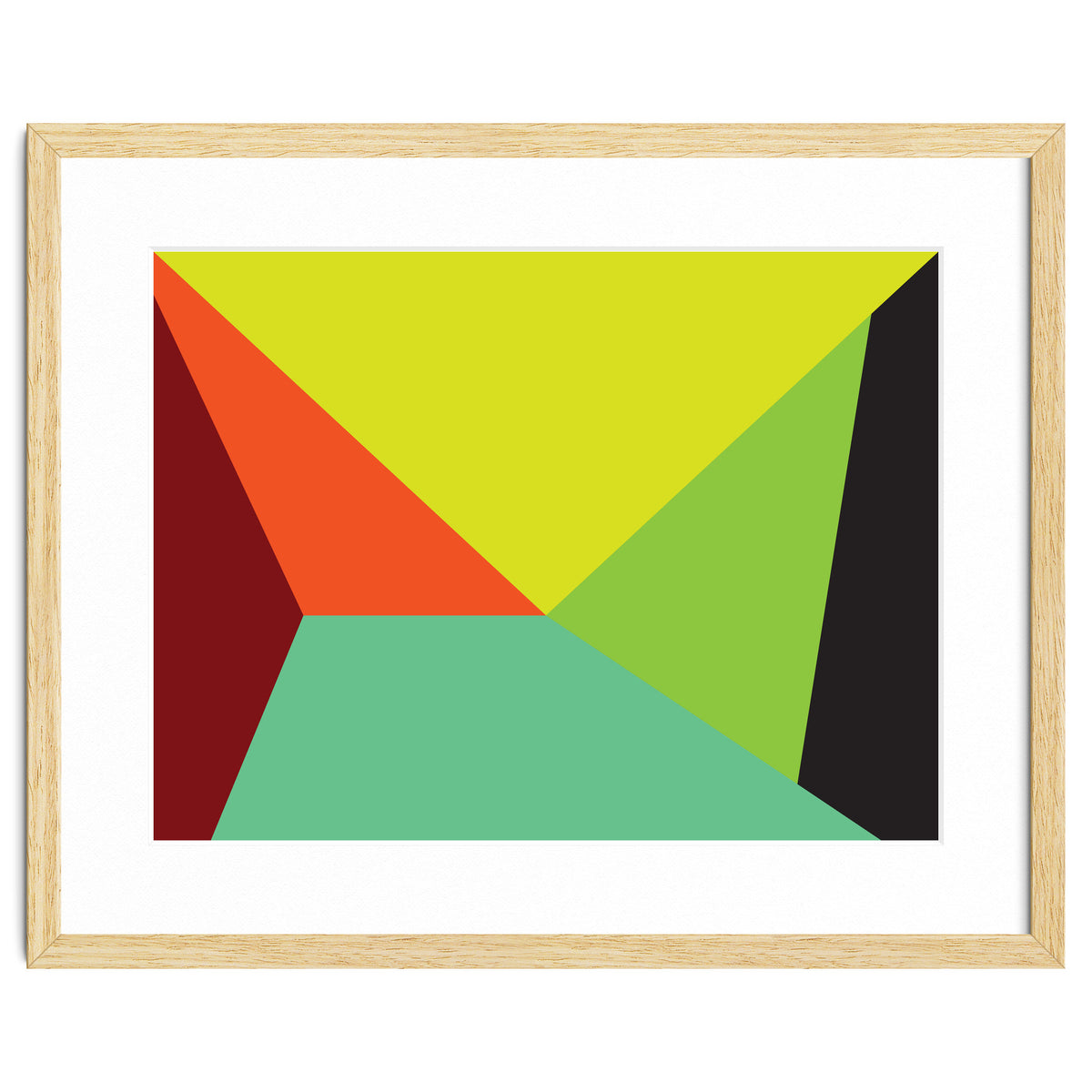 Geometric Shapes No. 31 -  yellow, orange & green