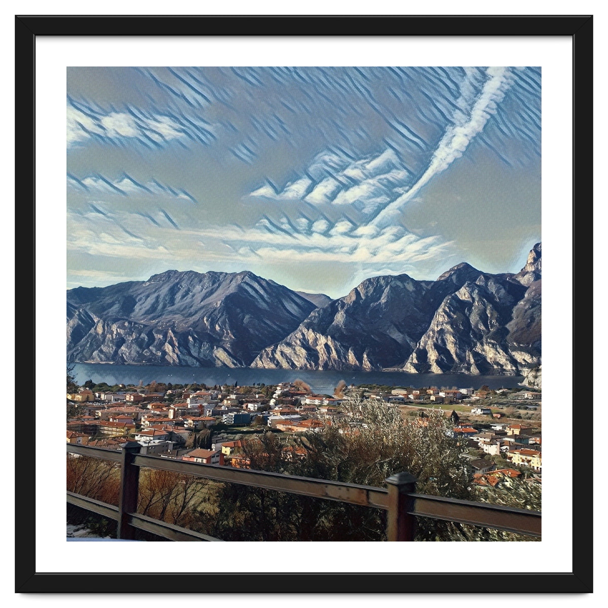 Side way to Lake Garda, Italy.