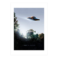 I Want To Believe Displate (Print Only)