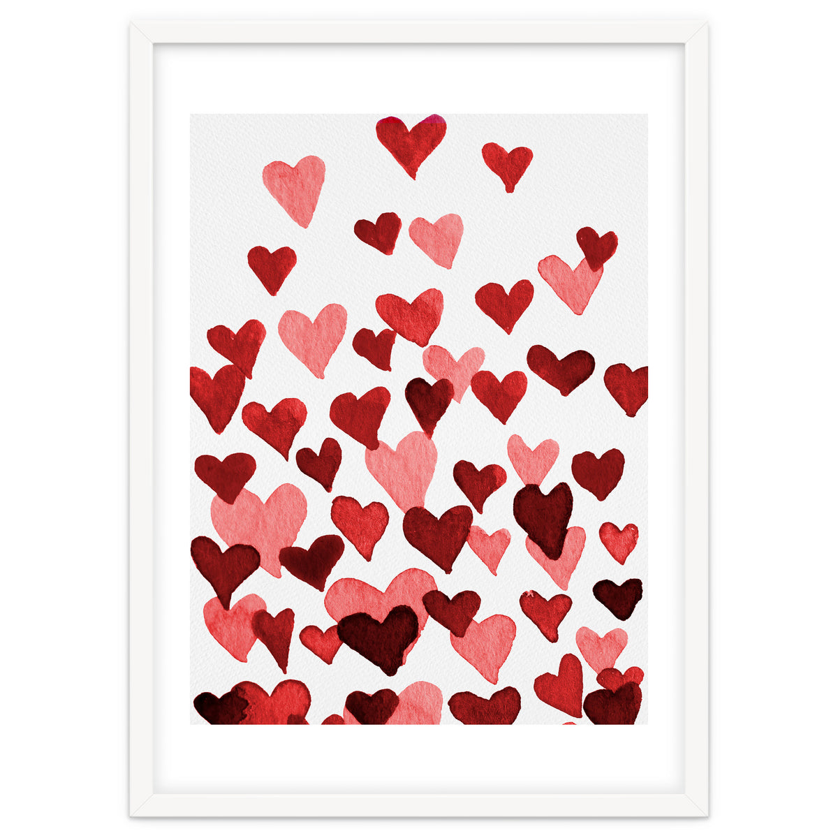 Watercolor Heart Burst