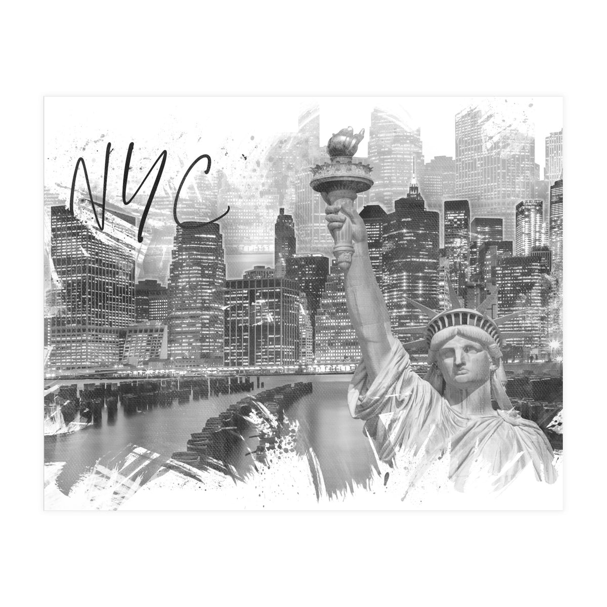 Trendy MANHATTAN Collage (Print Only)