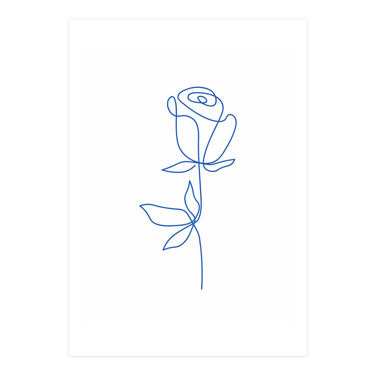 One Line Art Flower (Print Only)