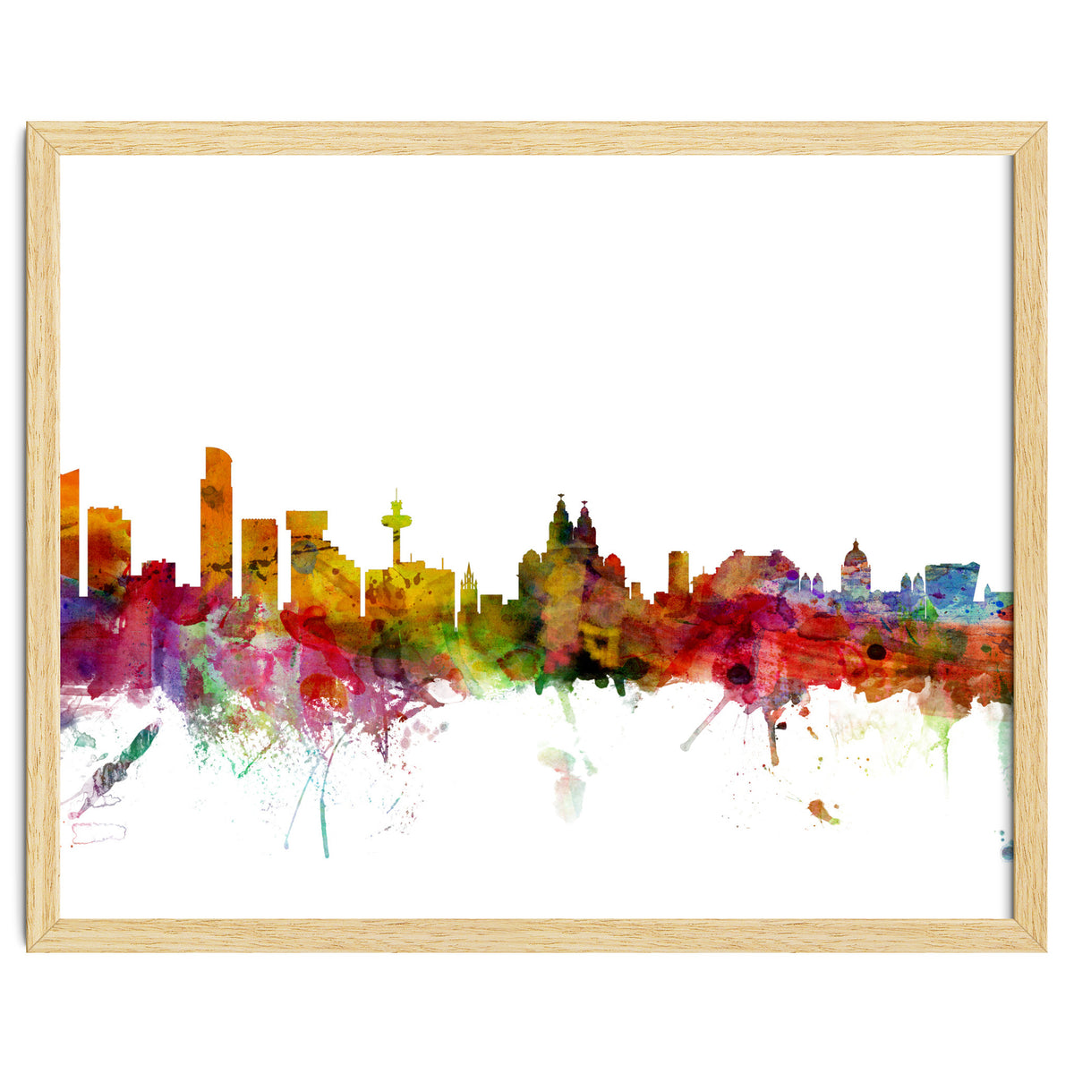 Liverpool England Skyline