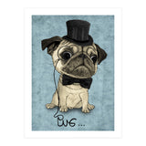 Pug, Gentle Pug (Print Only) thumbnail