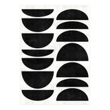 Mid-Century Modern Pattern No.9 - Black and White Concrete (Print Only) thumbnail