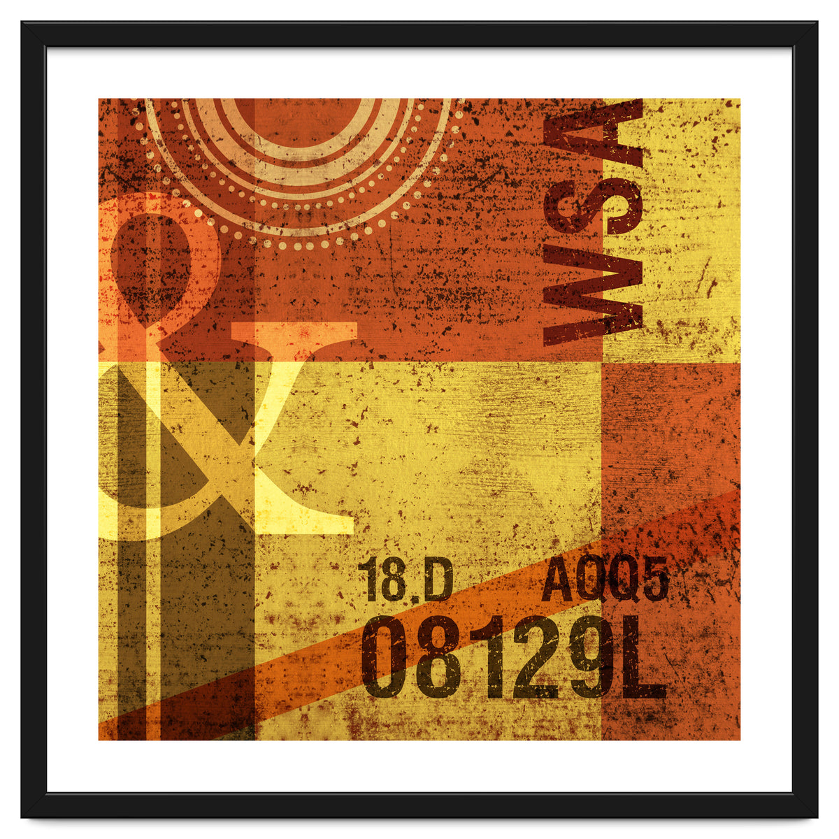 Abstract Industrial Yellow